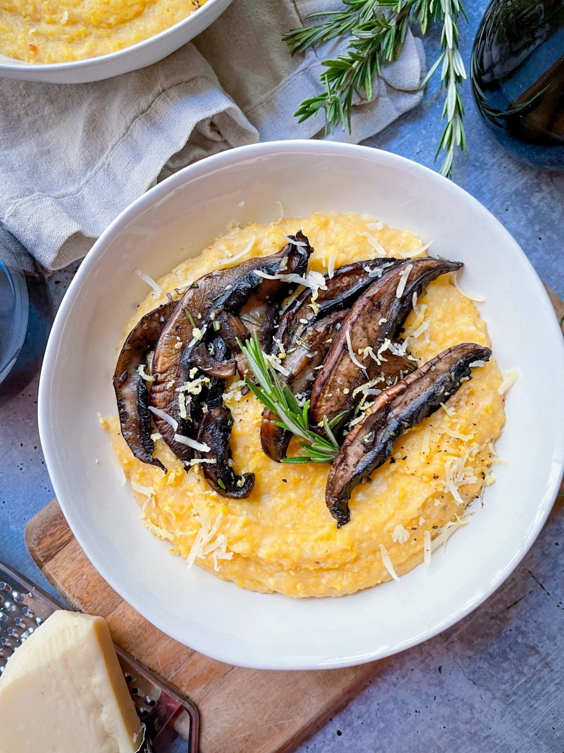 Creamy Vegan Truffle Parmesan Polenta