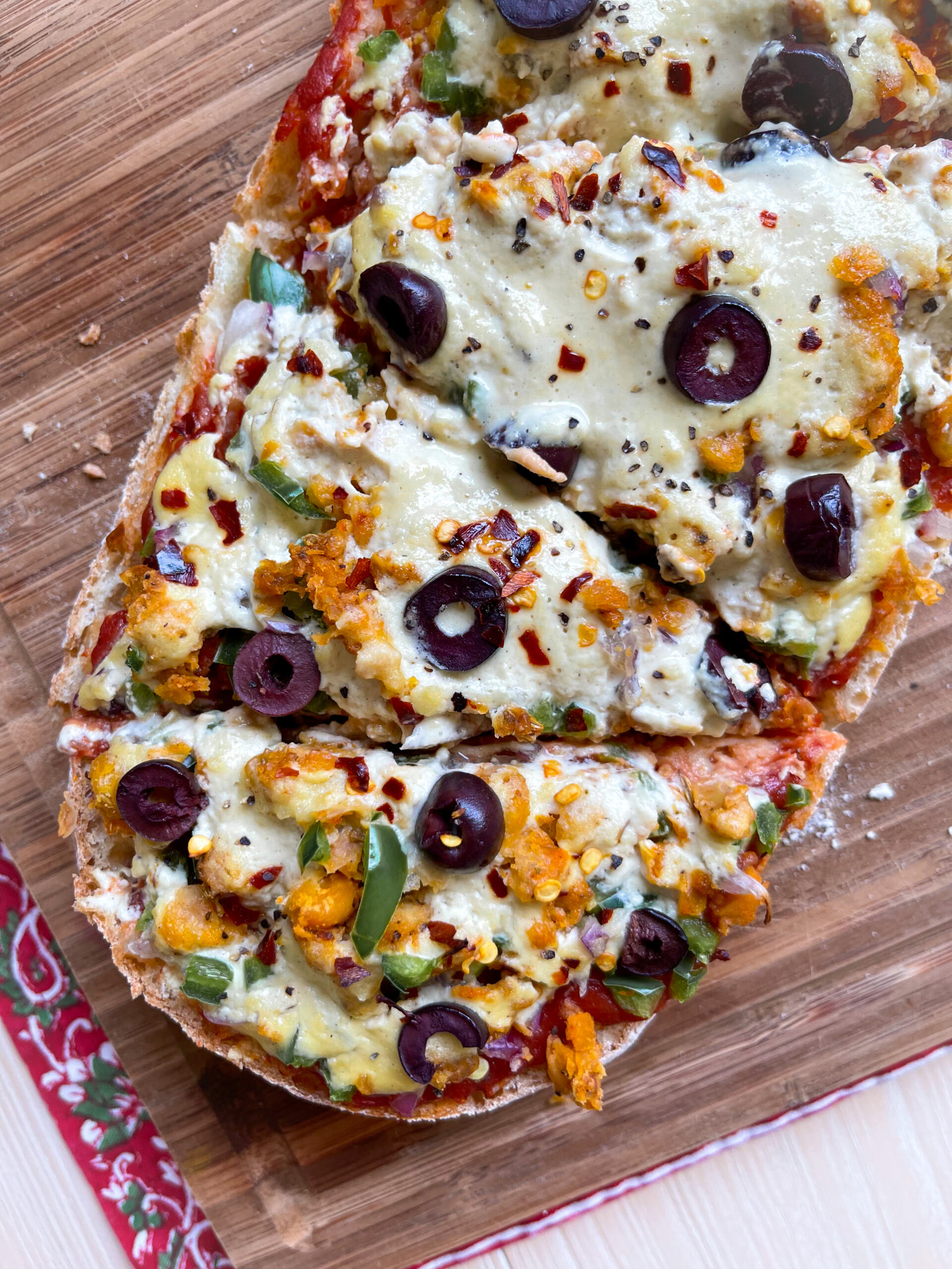 Plant-Based French Bread Pizzas