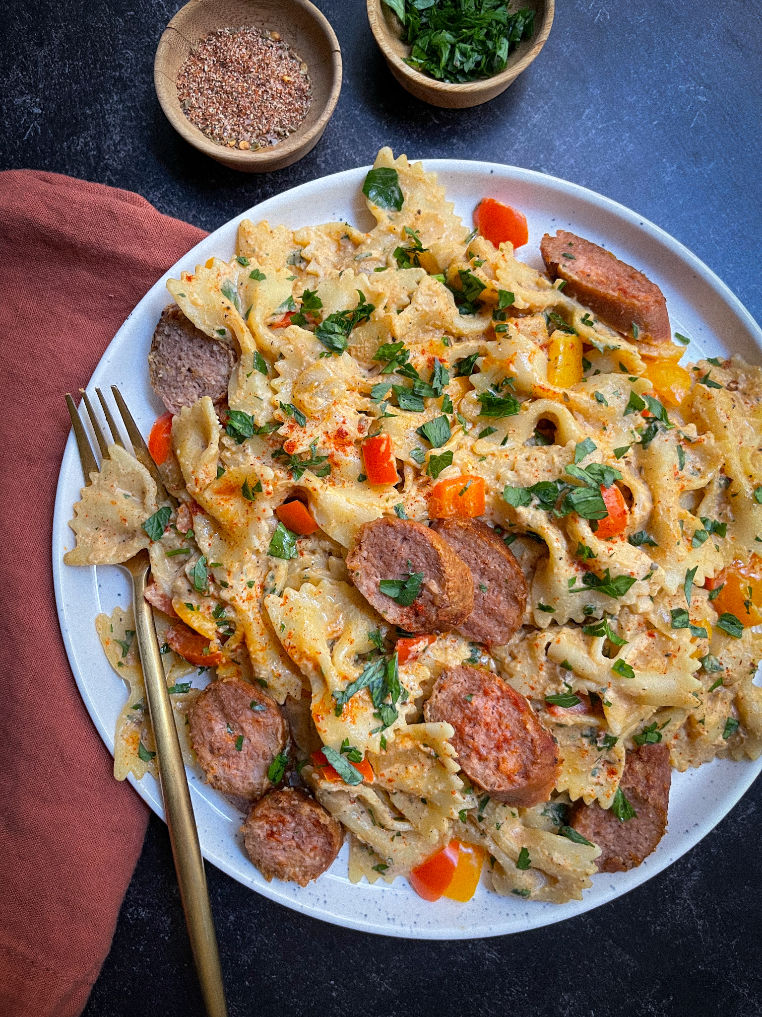 Cajun Pasta with Sausage and Peppers