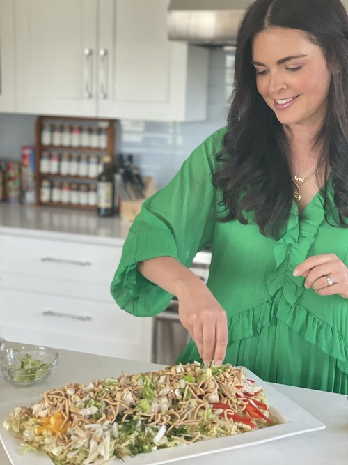 Crunchy Cabbage Salad with Chicken